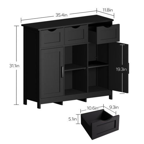 Storage Cabinets,Wooden Floor Cabinet,with Drawers And Shelves Storage Cabinets,Accent Cabinet For Living Room,Bedroom,Bathroom Furniture Home Decor