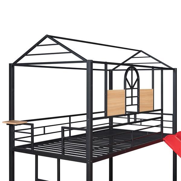 Bunk Metal Bunk Bed, Metal Bed With Slide