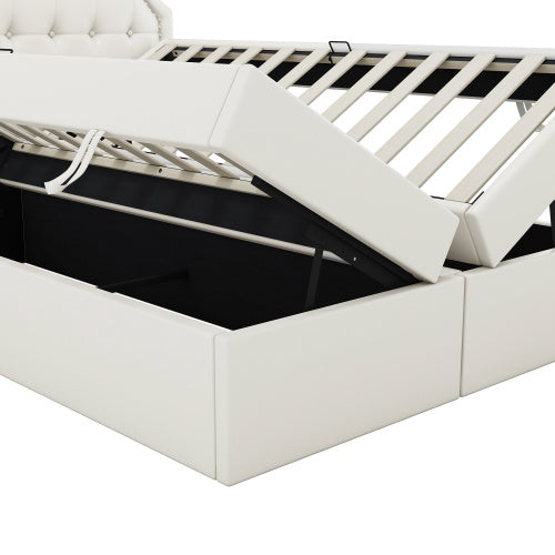 PU Metal-framed Double Bed