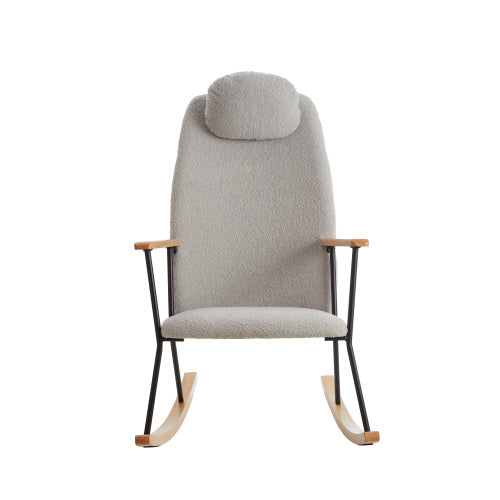 Modern Rocking Chairs Upholstered Chairs Comfortable Side Chairs For Children's Rooms, Bedrooms, Living Rooms