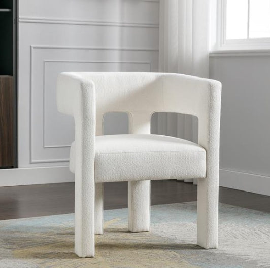 Dining Chairs Upholstered In Fabric With Contemporary Design