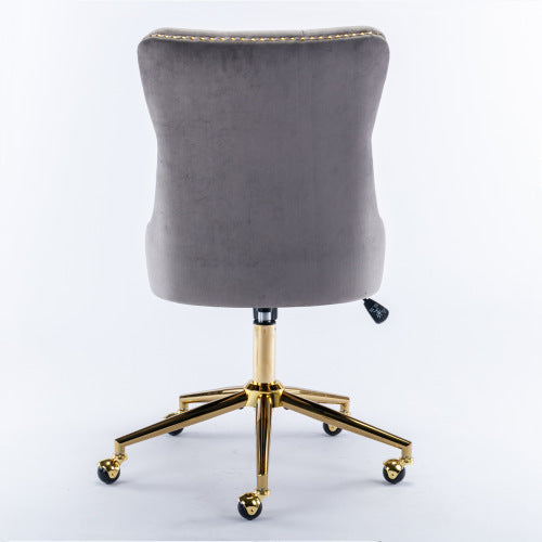 Home Office Chair With Tufted Velvet Buttons