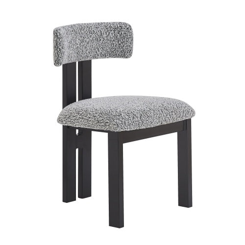 Upholstered Armless Dining Chairs With Metal Legs  Set Of 2