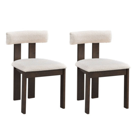 Set Of 2 Wooden Dining Chairs, Unusable Platform - Temu