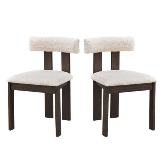 Set Of 2 Wooden Dining Chairs, Unusable Platform - Temu