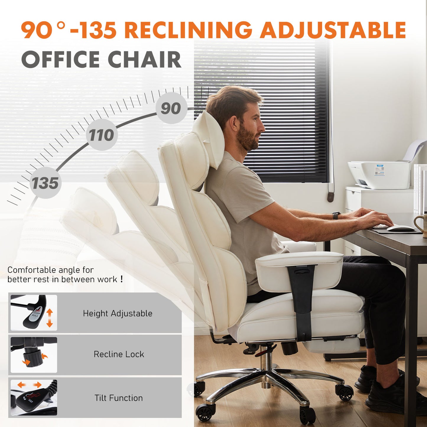 Administrative Home Office Desk And Chair