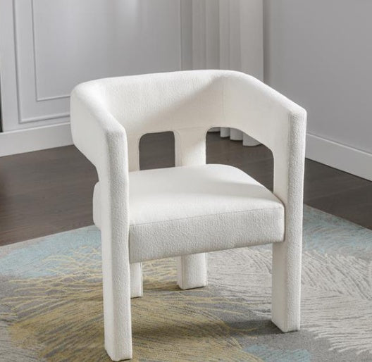 Dining Chairs Upholstered In Fabric With Contemporary Design