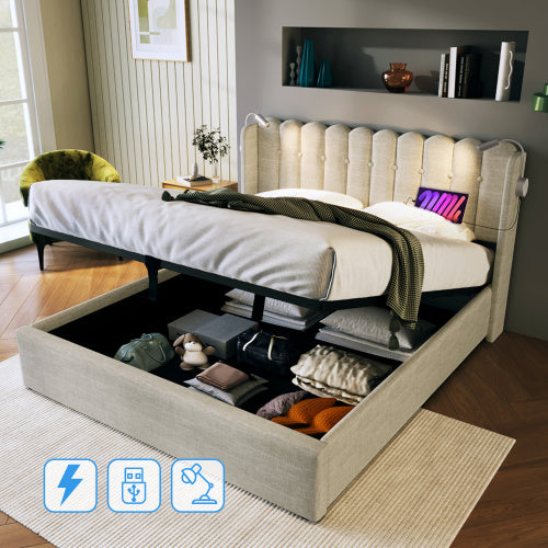 Linen Storage Space Bed Frame