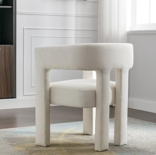 Dining Chairs Upholstered In Fabric With Contemporary Design