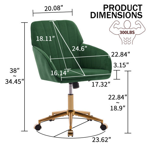 Adjustable Office Chair, Family Bedroom, Ergonomic Swivel Chair, Backrest Seat, Comfortable Sitting For Long Periods Of Time