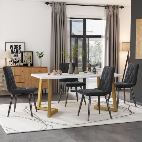 Fibreboard Dining Table Set