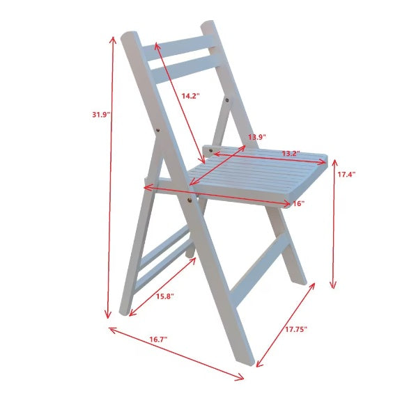 Furniture Slatted Wood Folding Special Event Chairs