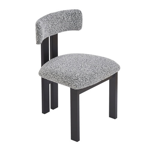 Upholstered Armless Dining Chairs With Metal Legs  Set Of 2