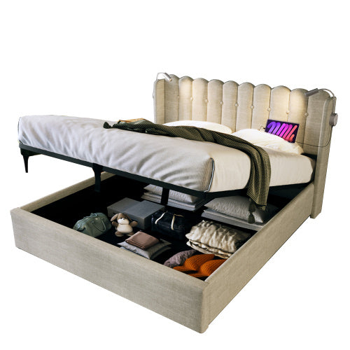 Linen Storage Space Bed Frame