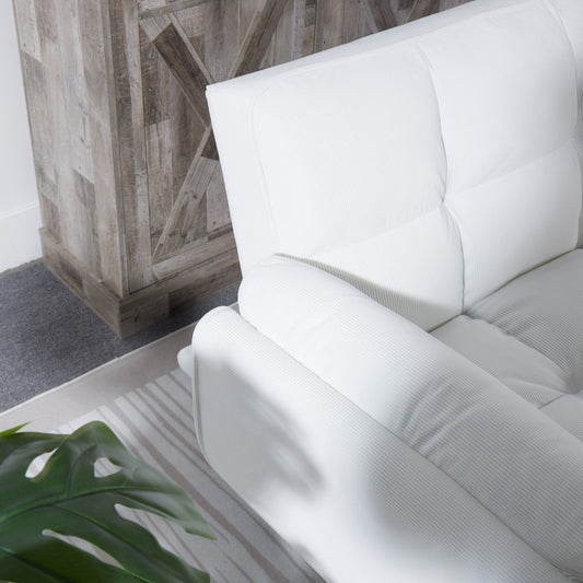 2064 Corduroy Sofa & Sofa Bed-Whitewhite Icon