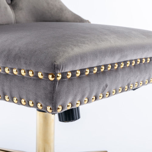 Home Office Chair With Tufted Velvet Buttons