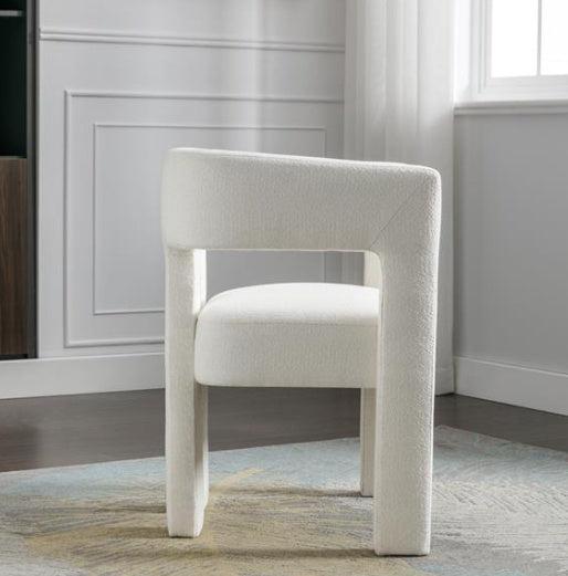 Dining Chairs Upholstered In Fabric With Contemporary Design