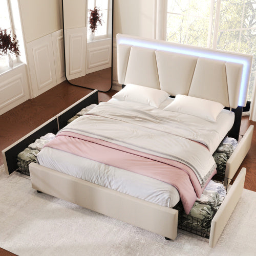 Wooden Storage Bed Bed Frame  Size  160cmx200cm