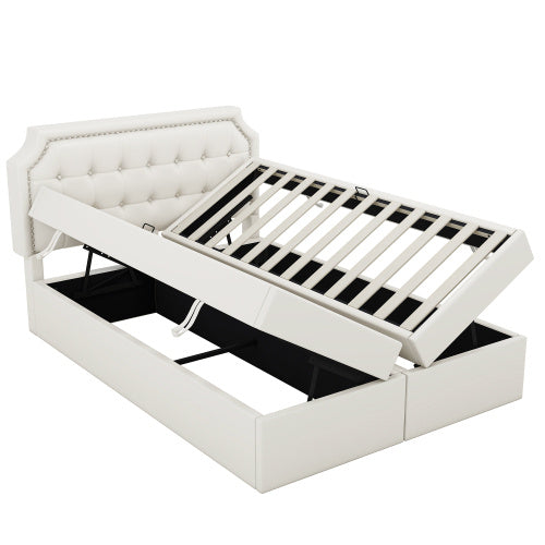 PU Metal-framed Double Bed